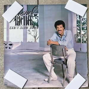 Lionel Richie Vintage Original Poster Can't Slow Down Vinyl Record